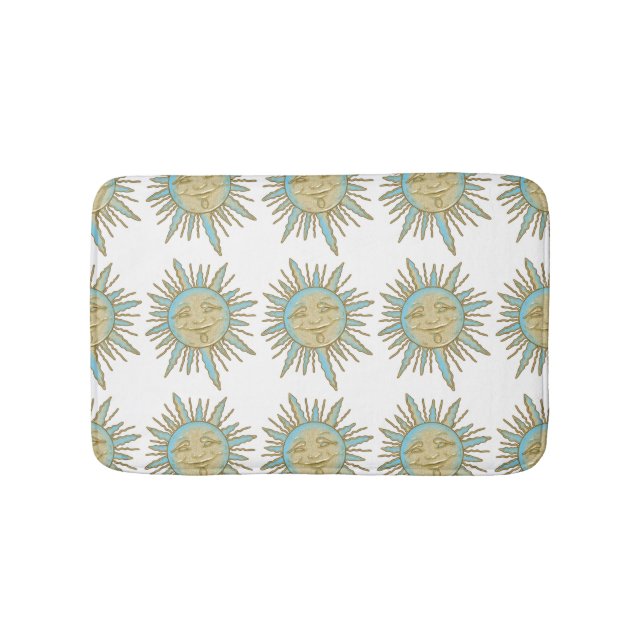 Alfombrilla De Baño Sonriente cara solar (Anverso)