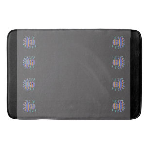 Alfombrilla De Baño Sonriente Octopus Gray Bath Mat