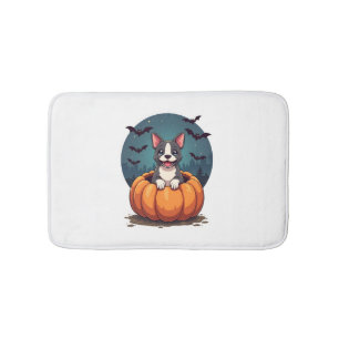 Alfombrilla De Baño Sonrisa de calabaza Pitbull