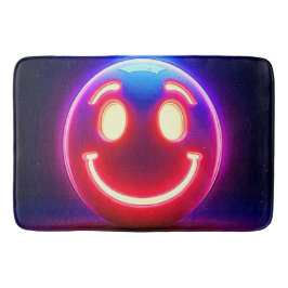 Alfombrilla De Baño Sonrisa neón: Feliz resplandor