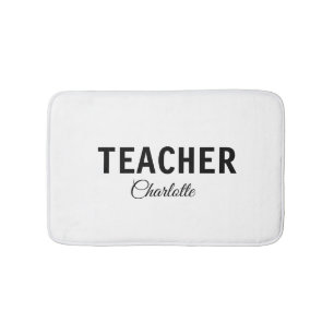 Alfombrilla De Baño Soy profesor escuela Universidad agregue su nombre