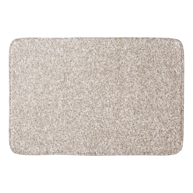 Alfombrilla De Baño Sparkle Rubor Cream Glitz Purpurina    (Anverso)