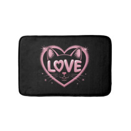 Alfombrilla De Baño Sparkling Cat Love