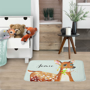 Alfombrilla De Baño Spilt Paint Fawn Niños de ciervos