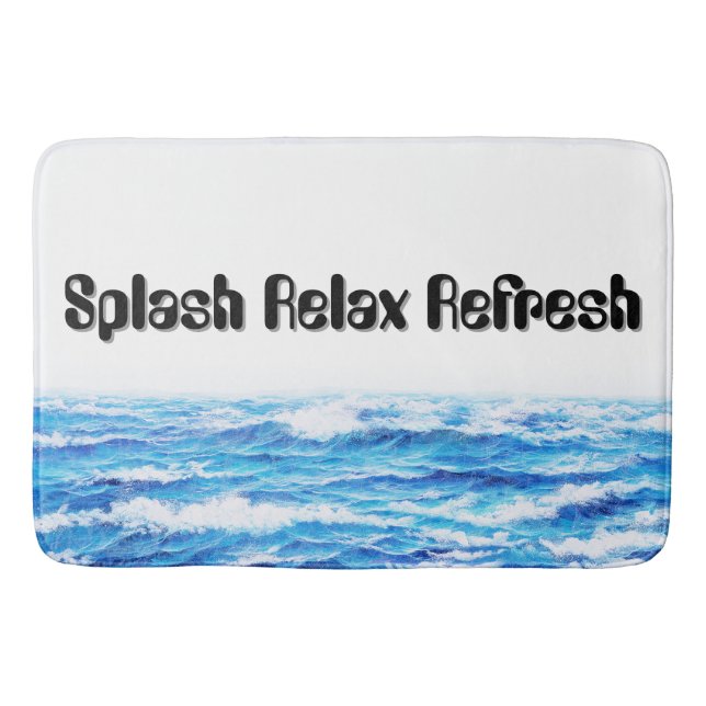Alfombrilla De Baño Splash Relax Refrescar Mat (Anverso)