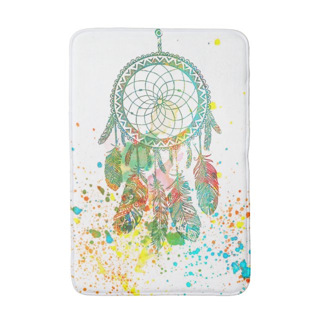 Alfombrilla De Baño Splatter de Dreamcatcher (Frente vertical)