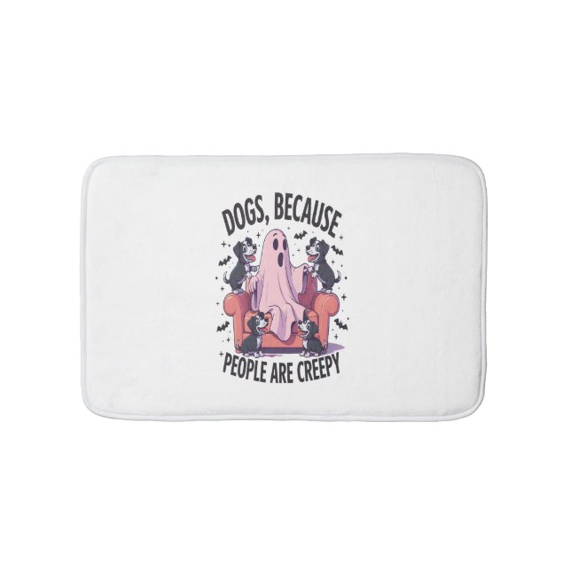 Alfombrilla De Baño Spooky Halloween Dog Spooky Ghost 2 (Anverso)