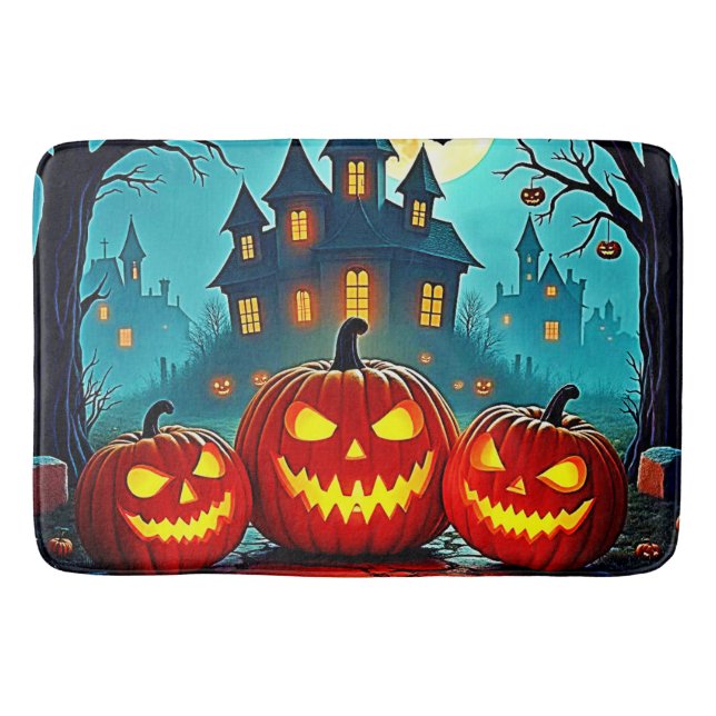 Alfombrilla De Baño  Spooky Night Haunted House Thrills (Anverso)