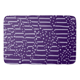 Alfombrilla De Baño Spots and Stripes 2 - Púrpura
