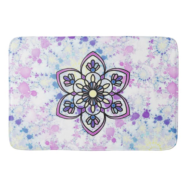 Alfombrilla De Baño Spring Mandala Bath Mat (Anverso)