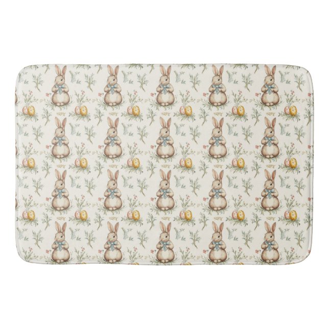 Alfombrilla De Baño Springtime Bunny Bliss (Anverso)
