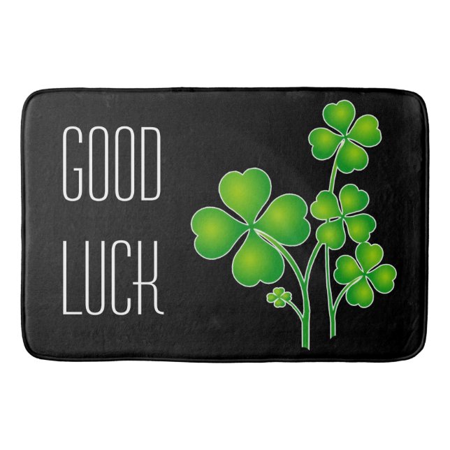 Alfombrilla De Baño St. Patrick's Day Clover / Shamrock + tus ideas (Anverso)