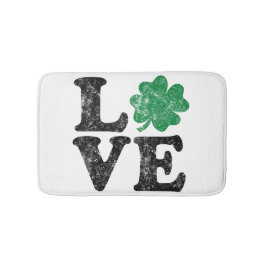 Alfombrilla De Baño St Patrick's Day LOVE Shamrock Irish