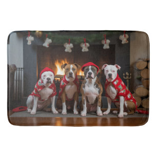 Alfombrilla De Baño Staffordshire estadounidense por los Navidades de