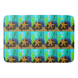 Alfombrilla De Baño Star Fish y Jelly Fish Bathroom Mat