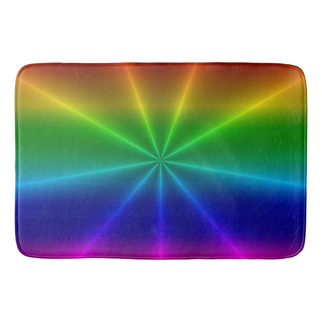 Alfombrilla De Baño Starburst arcoiris (Anverso)