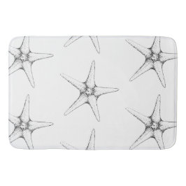 Alfombrilla De Baño Starfish diseño de vida marina moderno
