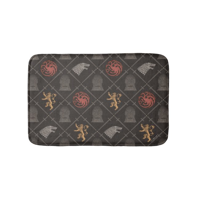 Alfombrilla De Baño Stark, Lannister, Targaryen, Patrón de trono de hi (Anverso)
