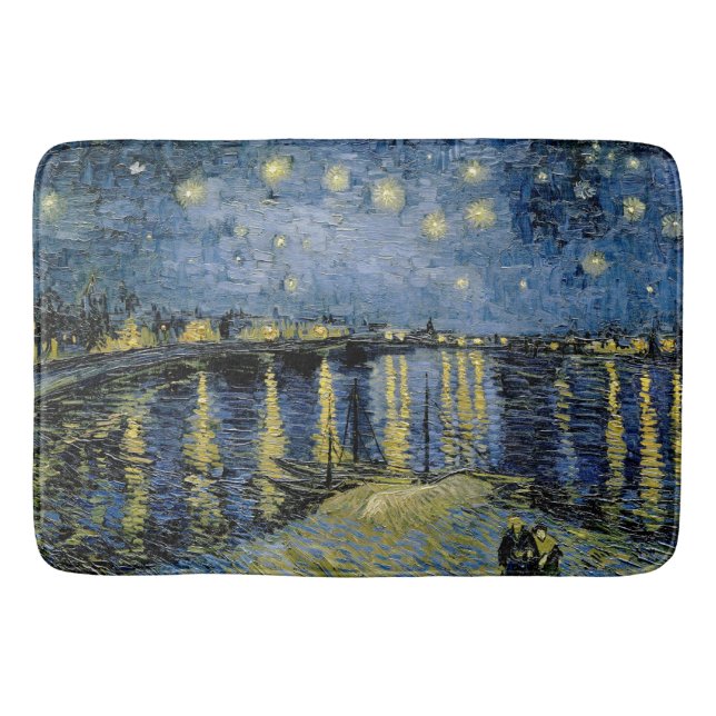 Alfombrilla De Baño Starry Night Vincent van Gogh (Anverso)
