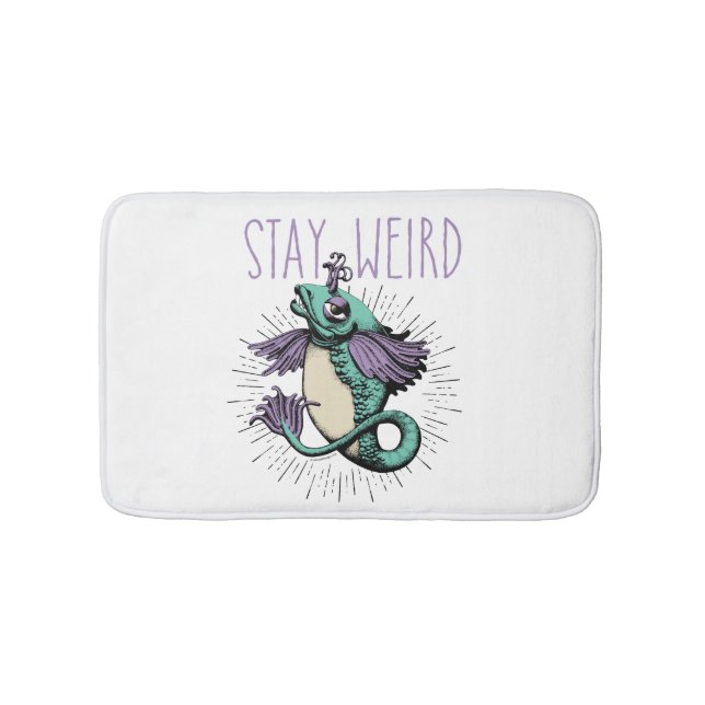 Alfombrilla De Baño Stay Weird (Anverso)
