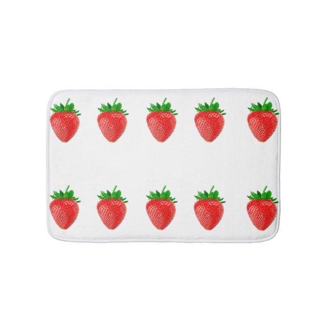 Alfombrilla De Baño Strawberries Bath Mat (Anverso)