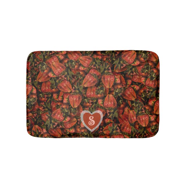 Alfombrilla De Baño Strawberries Bath Mat (Anverso)