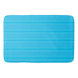 Alfombrilla De Baño Stripey Cyan