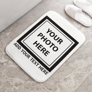 Alfombrilla De Baño Subir imagen foto y agregar texto – Personalizar