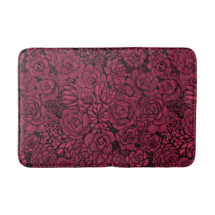 Alfombrilla De Baño Suculentos en Viva Magenta- Color del año 2023