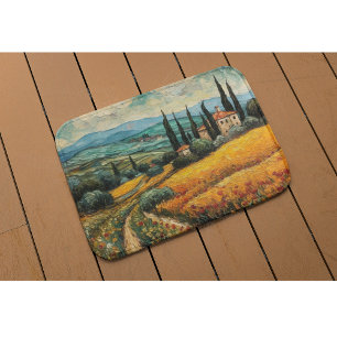 Alfombrilla De Baño Sueños de la Toscana Dorada