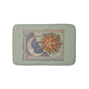 Alfombrilla De Baño ~ Sun de la estera de baño y luna