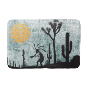 Alfombrilla De Baño Sun Kokopelli, desierto del suroeste