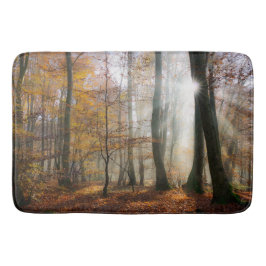 Alfombrilla De Baño Sun Rays Mystic Misty Forest