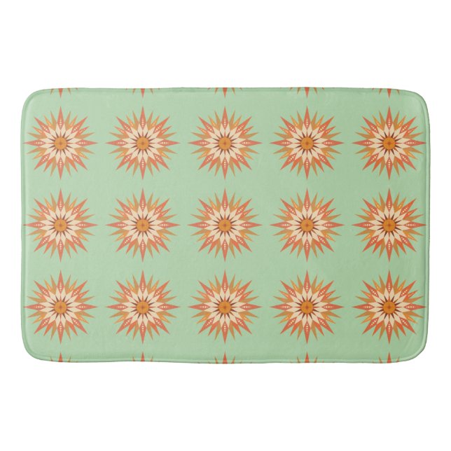Alfombrilla De Baño Sunburst Boho Bath Mat (Anverso)