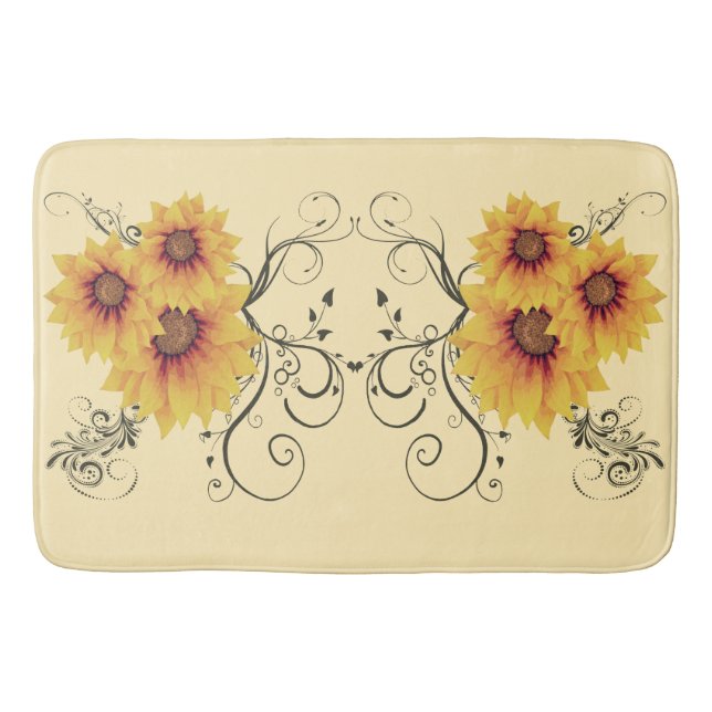 Alfombrilla De Baño Sunflower (Anverso)