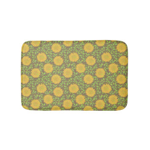 Alfombrilla De Baño Sunflower amarillo brillante