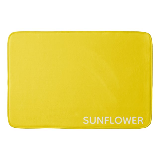 Alfombrilla De Baño Sunflower Yellow Colour Name (Anverso)