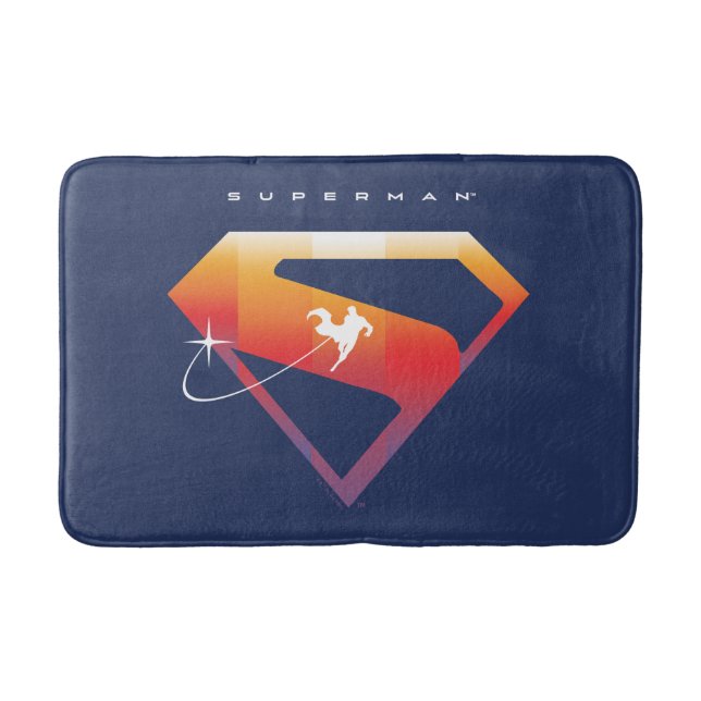 Alfombrilla De Baño Sunset Soar Superman Shield (Anverso)