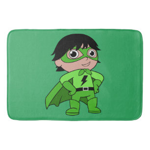Alfombrilla De Baño Super Boy Héroe de Acción