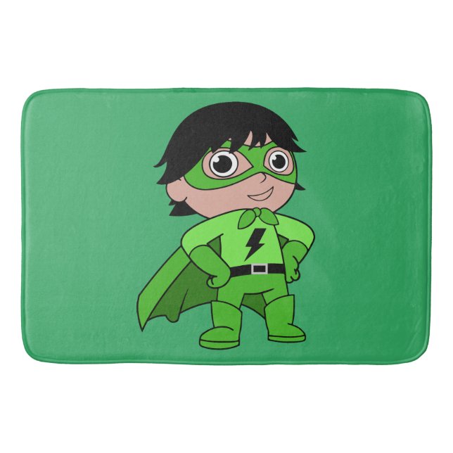 Alfombrilla De Baño Super Boy Héroe de Acción (Anverso)