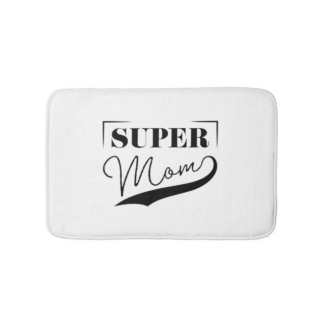Alfombrilla De Baño Super Mamá (Anverso)