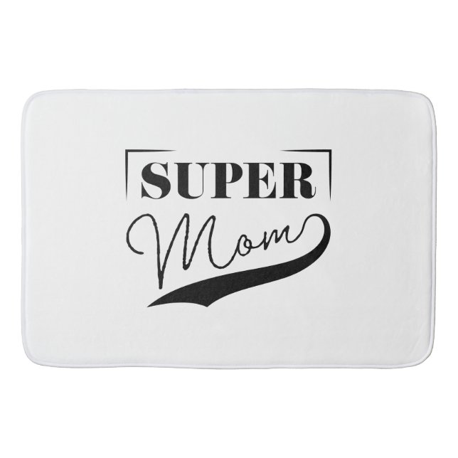 Alfombrilla De Baño Super Mamá (Anverso)