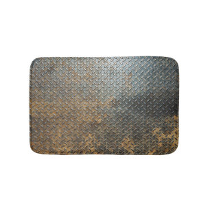 Alfombrilla De Baño Superficie metálica, fondo de textura reflectante.