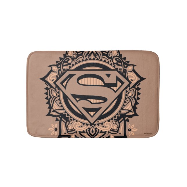 Alfombrilla De Baño Supergirl Mandala Graphic (Anverso)