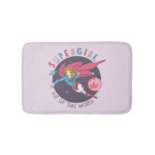 Alfombrilla De Baño Supergirl Volando hacia arriba Ilustracion