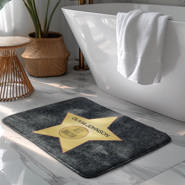 Alfombrilla De Baño Superlativo de la estrella de oro de Hollywood (Subido por el creador)