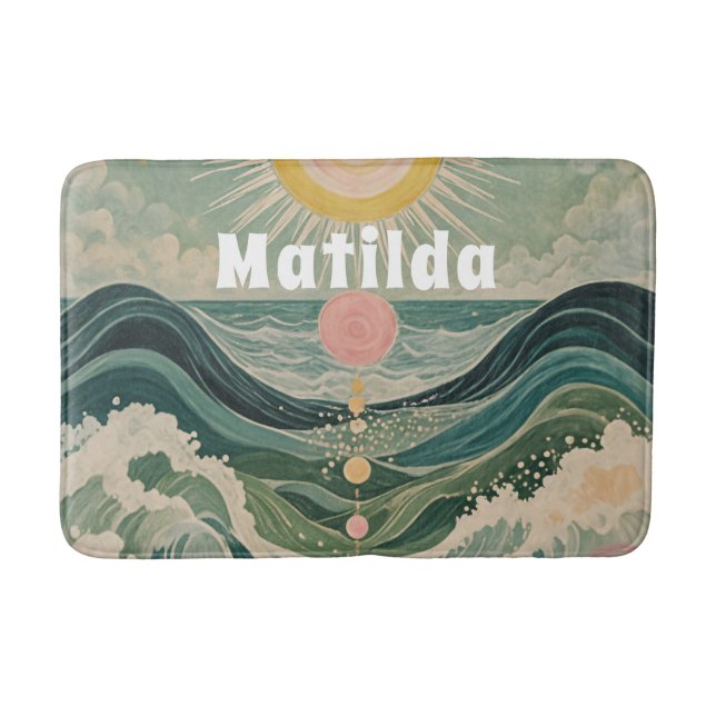 Alfombrilla De Baño Surge solar personalizado (Anverso)