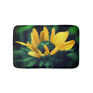Alfombrilla De Baño Susan Flower Green Black Eyed