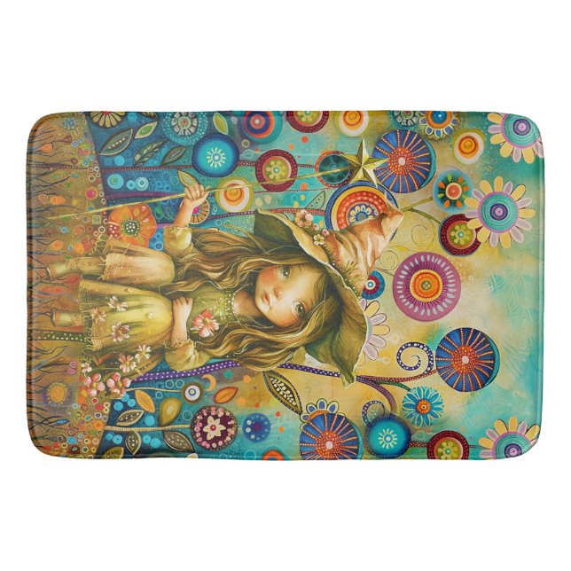 Alfombrilla De Baño Susurros Mágicos Entre Las Flores (Anverso)