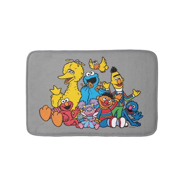 Alfombrilla De Baño Sweet Sesame Street Pals (Anverso)